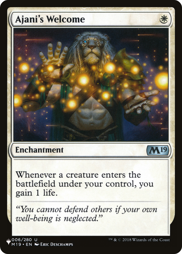 Ajani's Welcome [The List] - Magic: The Gathering - Card Brawlers | Quebec | Canada |