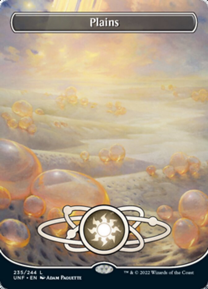 Plains (235) (Planetary Space-ic Land) [Unfinity] - Magic: The Gathering - Card Brawlers | Quebec | Canada |