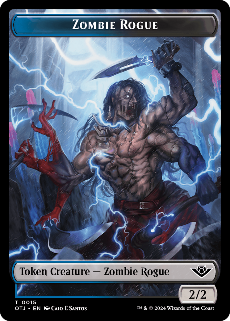 Zombie Rogue Token [Outlaws of Thunder Junction Tokens] - Magic: The Gathering - Card Brawlers | Quebec | Canada |