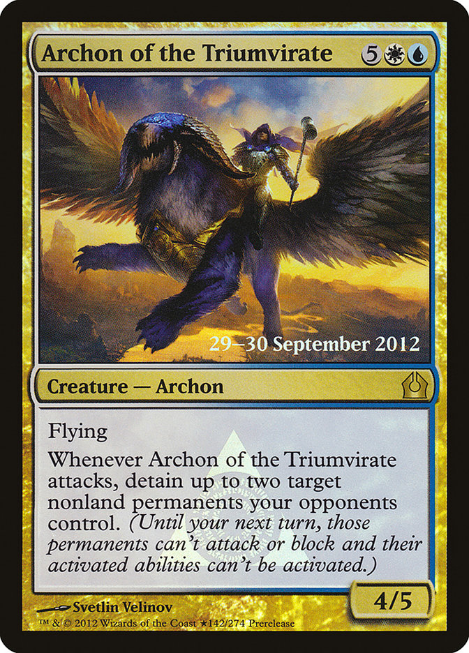 Archon of the Triumvirate [Return to Ravnica Prerelease Promos] - Magic: The Gathering - Card Brawlers | Quebec | Canada |