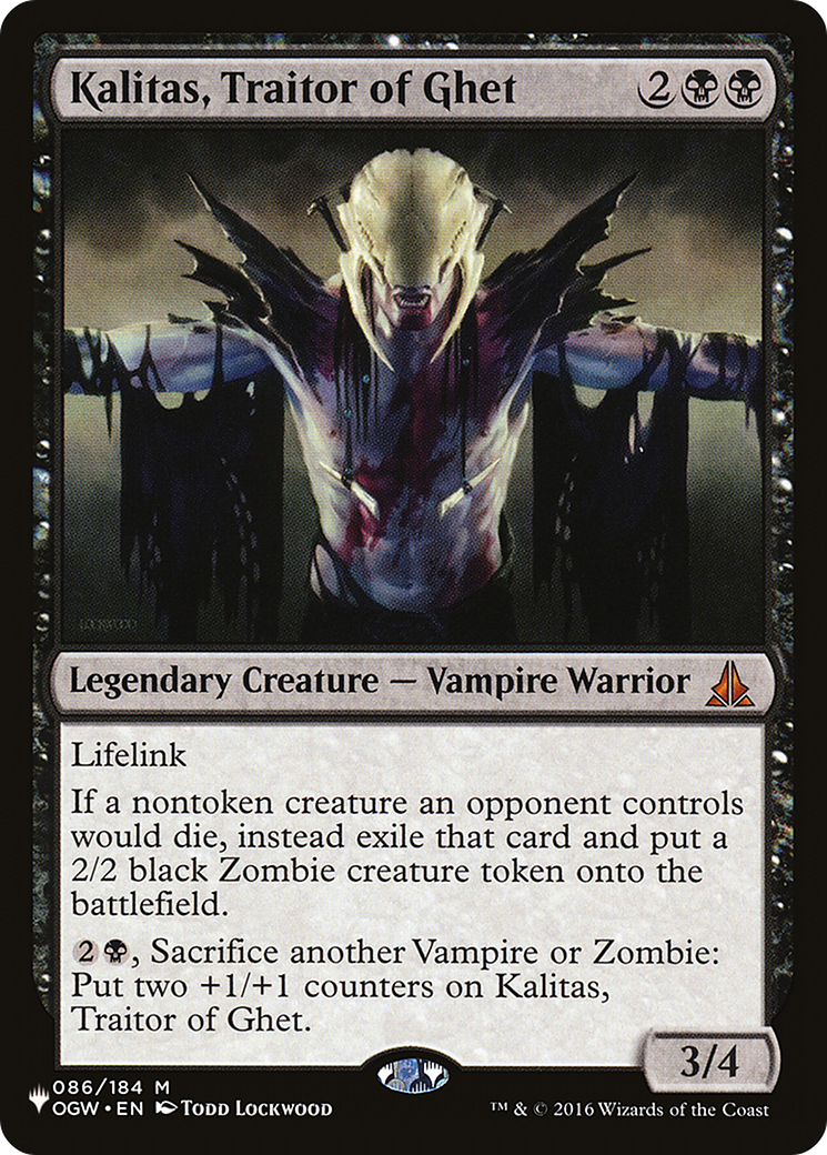 Kalitas, Traitor of Ghet [The List] - Magic: The Gathering - Card Brawlers | Quebec | Canada |