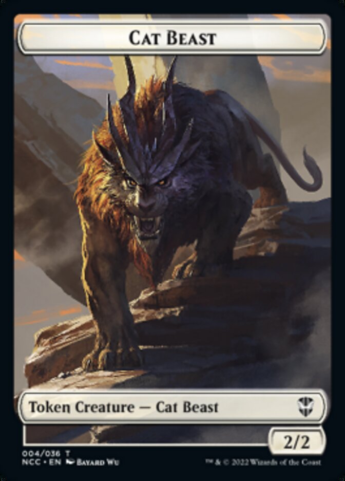 Soldier (09) // Cat Beast Double-Sided Token [Streets of New Capenna Commander Tokens] - Magic: The Gathering - Card Brawlers | Quebec | Canada |