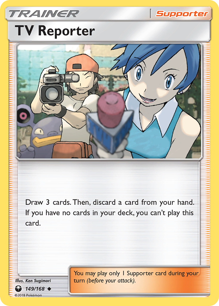 TV Reporter (149/168) [Sun & Moon: Celestial Storm] - Pokémon - Card Brawlers | Quebec | Canada |