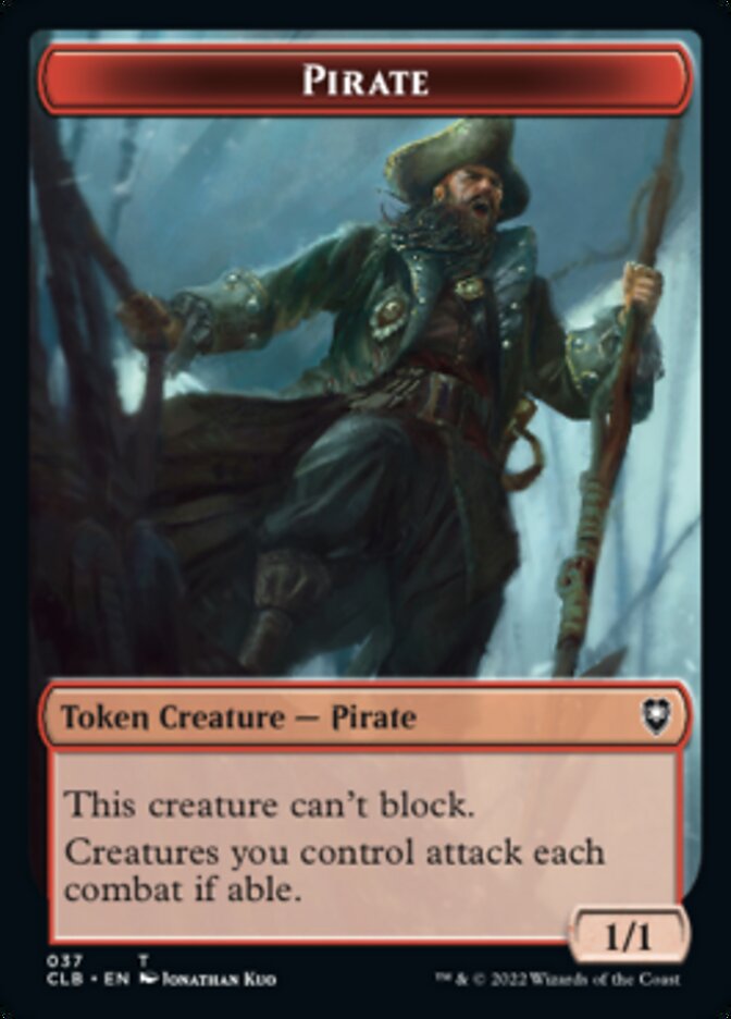 Pirate // Goblin Double-Sided Token [Commander Legends: Battle for Baldur's Gate Tokens] - Magic: The Gathering - Card Brawlers | Quebec | Canada |