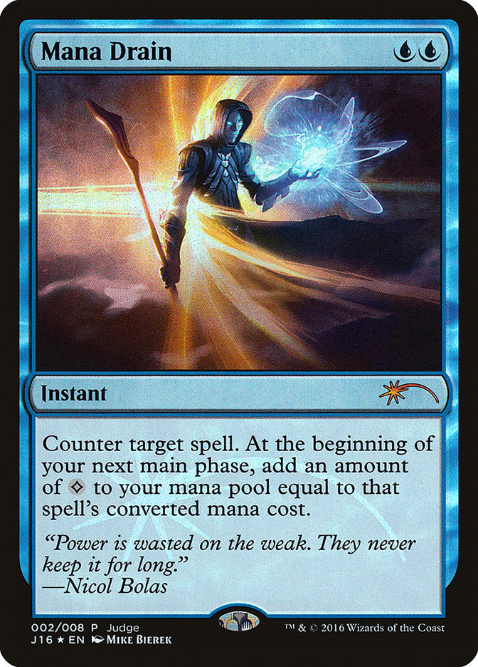 Mana Drain [Judge Gift Cards 2016] - Magic: The Gathering - Card Brawlers | Quebec | Canada |
