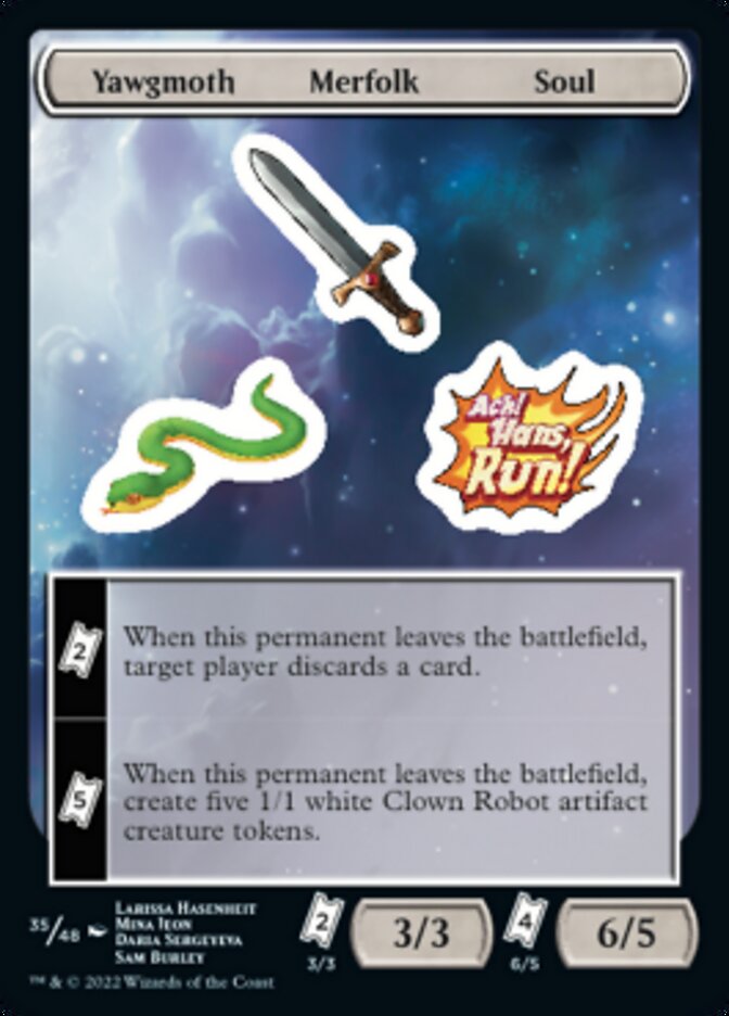 Yawgmoth Merfolk Soul [Unfinity Stickers] - Magic: The Gathering - Card Brawlers | Quebec | Canada |