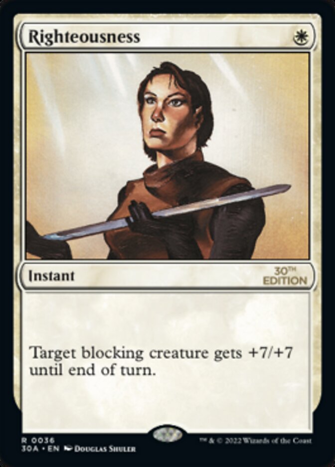 Righteousness [30th Anniversary Edition] - Magic: The Gathering - Card Brawlers | Quebec | Canada |
