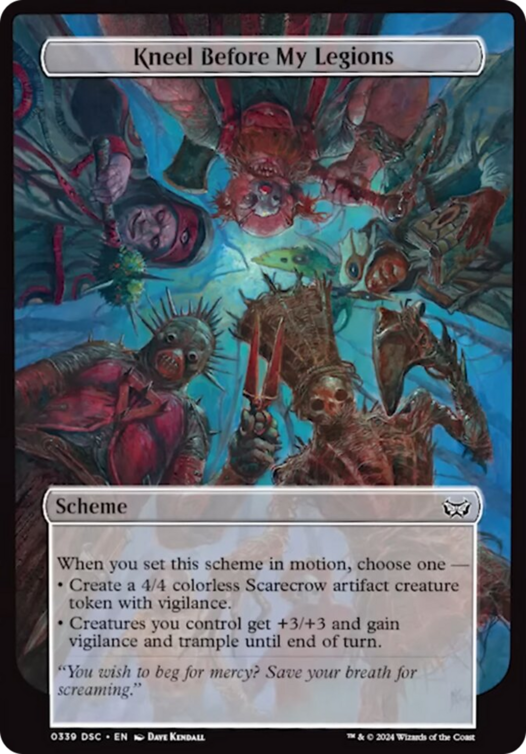 Kneel Before My Legions (Full Art) [Duskmourn: Archenemy] - Magic: The Gathering - Card Brawlers | Quebec | Canada |