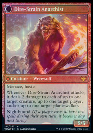 Volatile Arsonist // Dire-Strain Anarchist [Innistrad: Crimson Vow Prerelease Promos] - Magic: The Gathering - Card Brawlers | Quebec | Canada |
