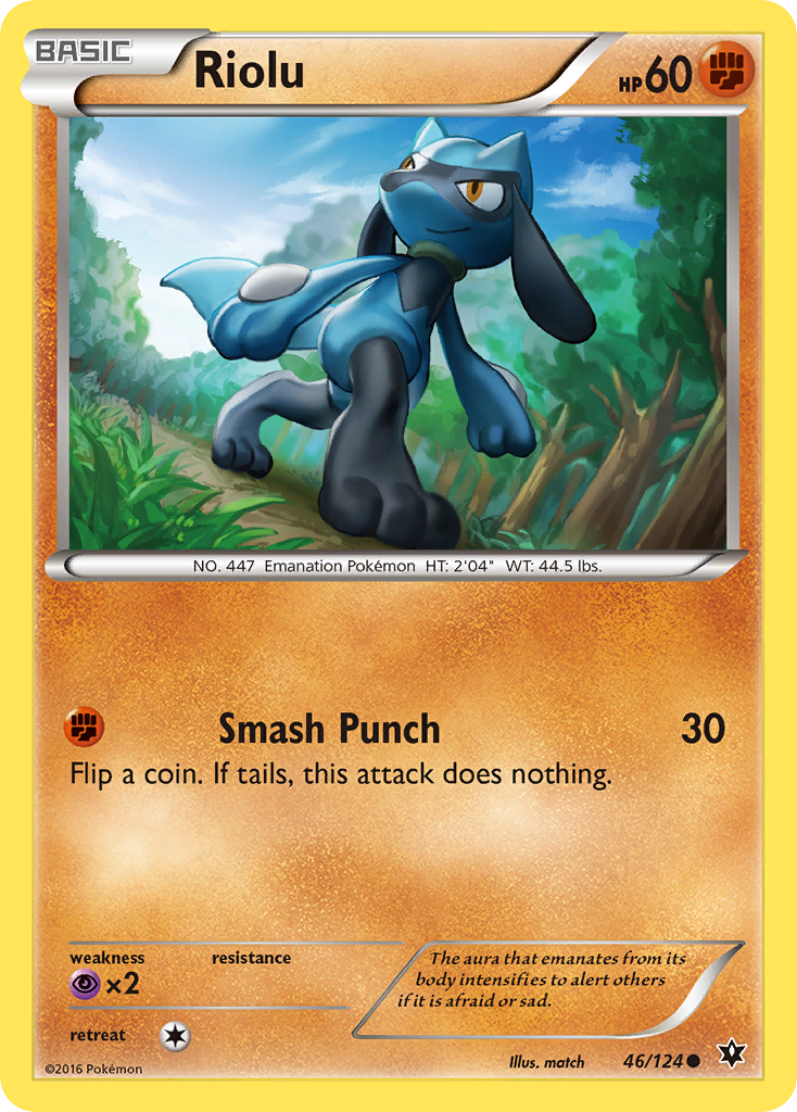 Riolu (46/124) [XY: Fates Collide] - Pokémon - Card Brawlers | Quebec | Canada |