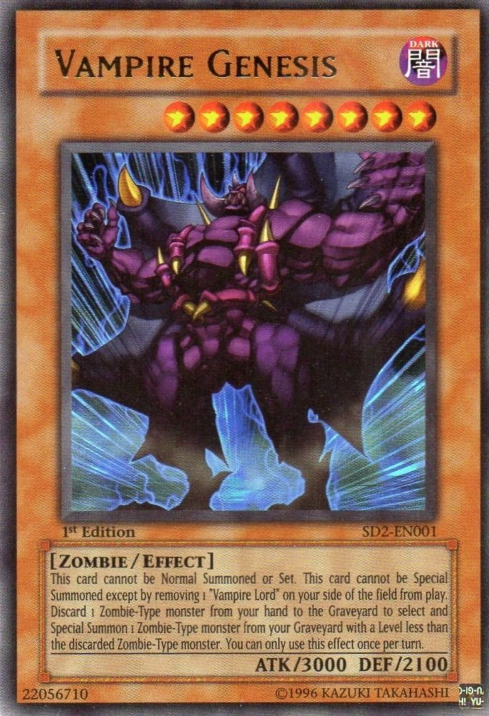 Vampire Genesis [SD2-EN001] Ultra Rare - Yu-Gi-Oh! - Card Brawlers | Quebec | Canada |