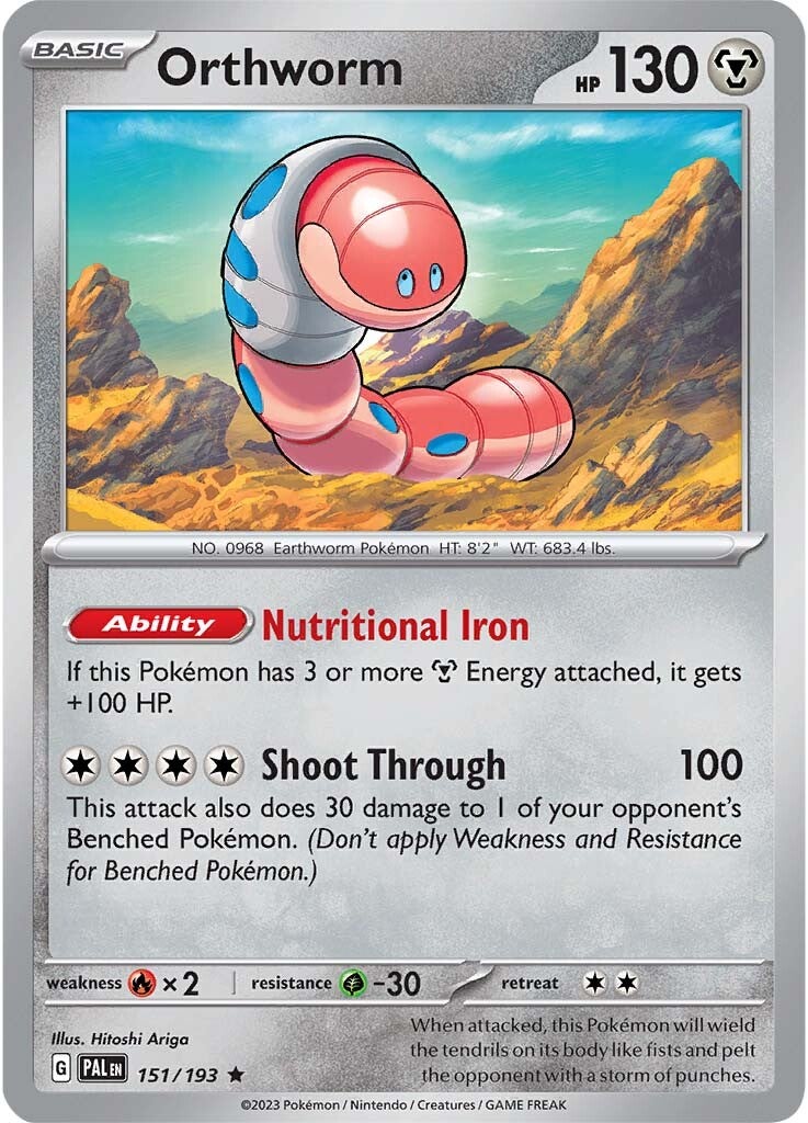 Orthworm (151/193) [Scarlet & Violet: Paldea Evolved] - Pokémon - Card Brawlers | Quebec | Canada |