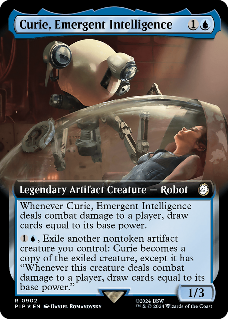Curie, Emergent Intelligence (Extended Art) (Surge Foil) [Fallout] - Magic: The Gathering - Card Brawlers | Quebec | Canada |