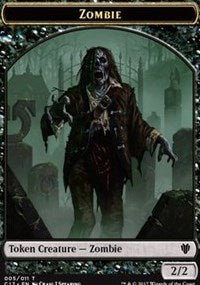 Zombie // Gold Double-Sided Token [Commander 2017 Tokens] - Magic: The Gathering - Card Brawlers | Quebec | Canada |