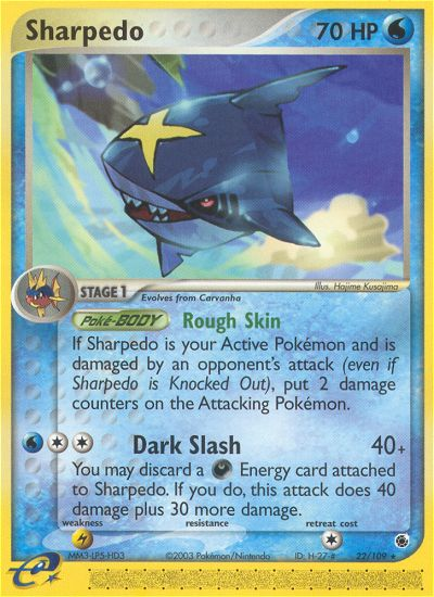 Sharpedo (22/109) [EX: Ruby & Sapphire] - Pokémon - Card Brawlers | Quebec | Canada |