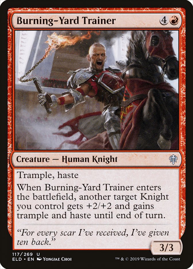 Burning-Yard Trainer [Throne of Eldraine] - Magic: The Gathering - Card Brawlers | Quebec | Canada |