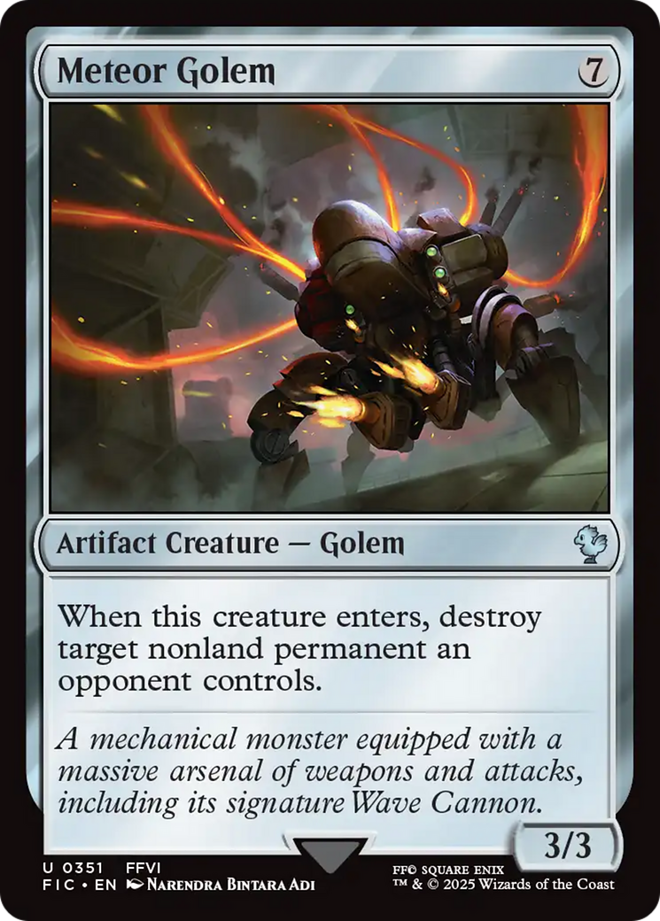 Meteor Golem [FINAL FANTASY Commander] - Magic: The Gathering - Card Brawlers | Quebec | Canada |