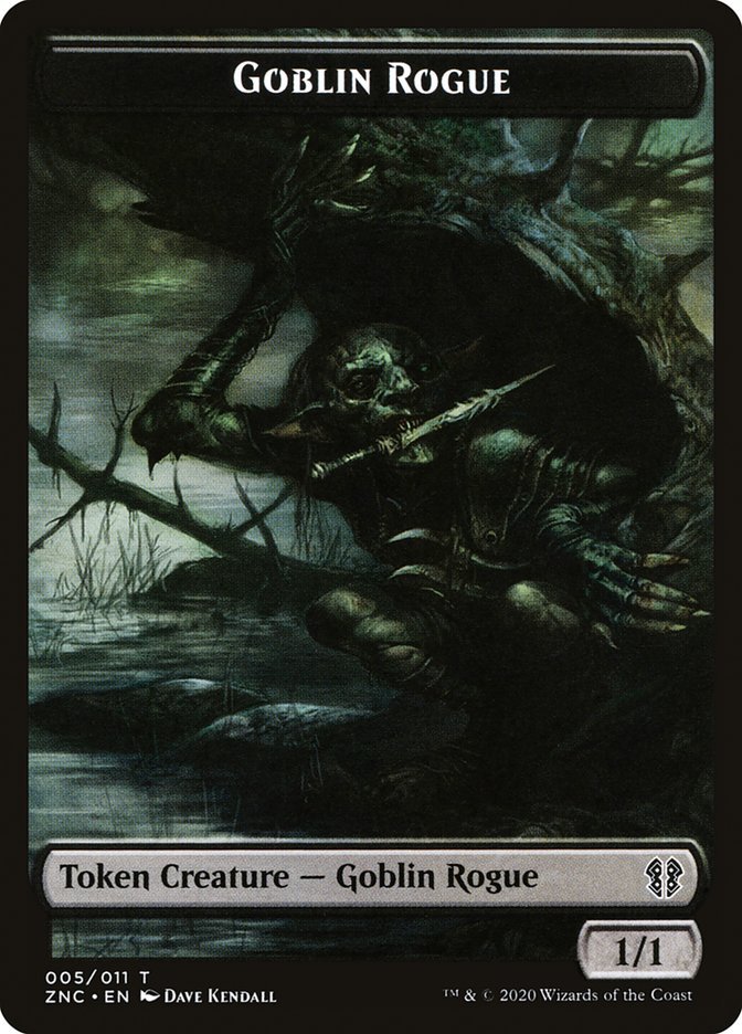 Faerie Rogue // Goblin Rogue Double - Sided Token [Zendikar Rising Commander Tokens] - Card Brawlers