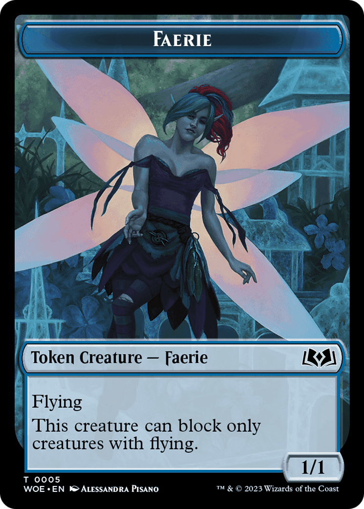 Faerie Token [Wilds of Eldraine Tokens] - Card Brawlers