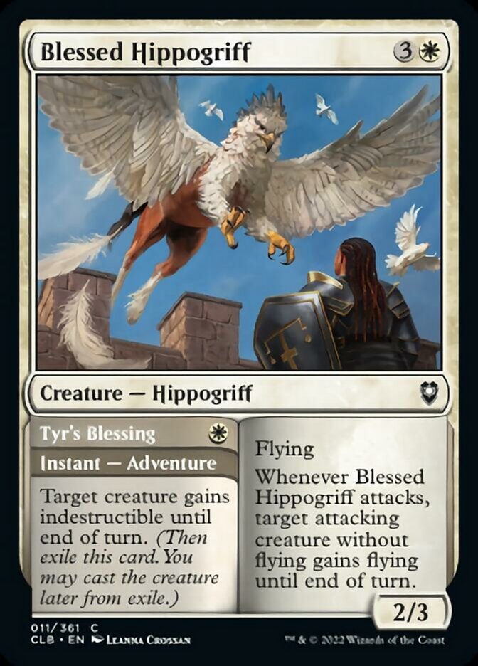 Blessed Hippogriff // Tyr's Blessing [Commander Legends: Battle for Baldur's Gate] - Magic: The Gathering - Card Brawlers | Quebec | Canada |
