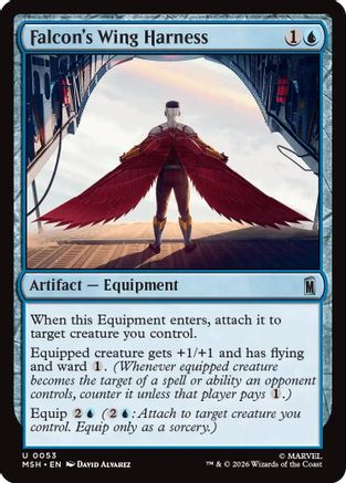 Falcon's Wing Harness (MSH-053) - Marvel Super Heroes Foil - Card Brawlers