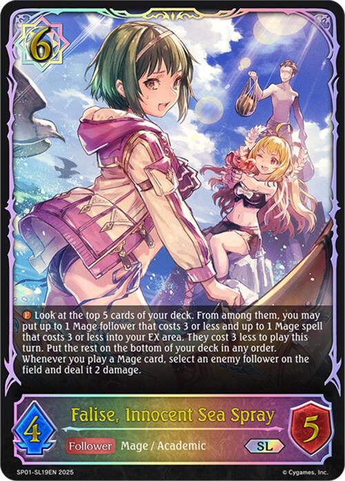 Falise, Innocent Sea Spray (SL) (SP01 - SL19EN) [Seaside Memories] - Card Brawlers