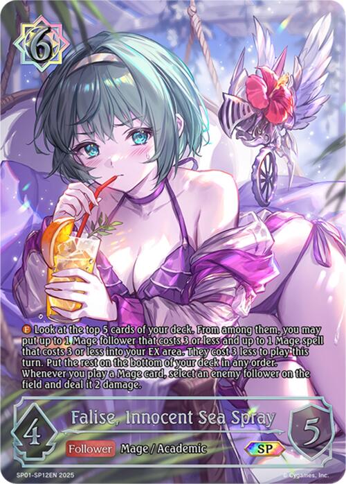 Falise, Innocent Sea Spray (SP) (SP12EN) (SP01 - SP12EN) [Seaside Memories] - Card Brawlers