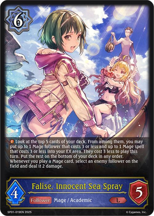 Falise, Innocent Sea Spray (SP01 - 019EN) [Seaside Memories] - Card Brawlers