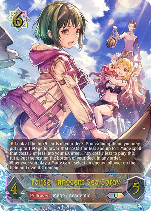 Falise, Innocent Sea Spray (U) (SP01 - U10EN) [Seaside Memories] - Card Brawlers