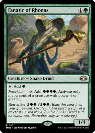 Fanatic of Rhonas (PPECL-152) - Promo Pack: Lorwyn Eclipsed Foil - Card Brawlers