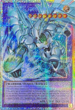 Favorite HERO Shining Flare Wingman (Starlight Rare) (Extended Art) (MAMO-EN004) - Magnificent Monsters 1st Edition - Card Brawlers