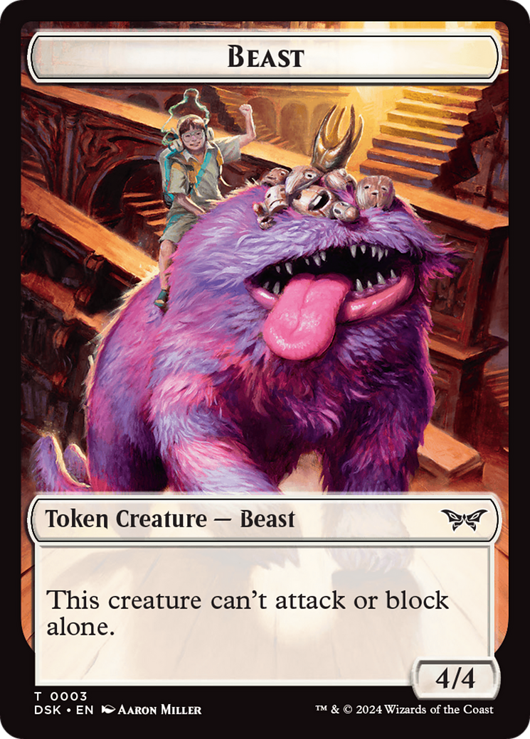 Beast Token [Duskmourn: House of Horror Tokens] - Magic: The Gathering - Card Brawlers | Quebec | Canada |