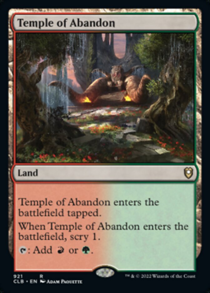 Temple of Abandon [Commander Legends: Battle for Baldur's Gate] - Magic: The Gathering - Card Brawlers | Quebec | Canada |