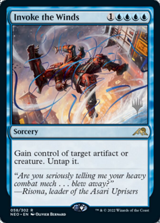 Invoke the Winds (Promo Pack) [Kamigawa: Neon Dynasty Promos] - Magic: The Gathering - Card Brawlers | Quebec | Canada |