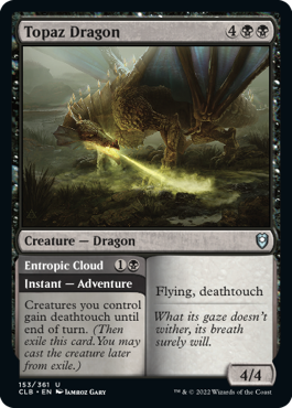 Topaz Dragon // Entropic Cloud [Commander Legends: Battle for Baldur's Gate] - Magic: The Gathering - Card Brawlers | Quebec | Canada |