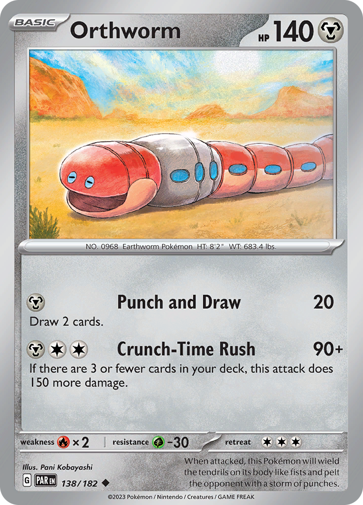 Orthworm (138/182) [Scarlet & Violet: Paradox Rift] - Pokémon - Card Brawlers | Quebec | Canada |