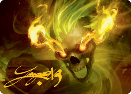Flameskull Art Card (Gold-Stamped Signature) [Dungeons & Dragons: Adventures in the Forgotten Realms Art Series] - Magic: The Gathering - Card Brawlers | Quebec | Canada |