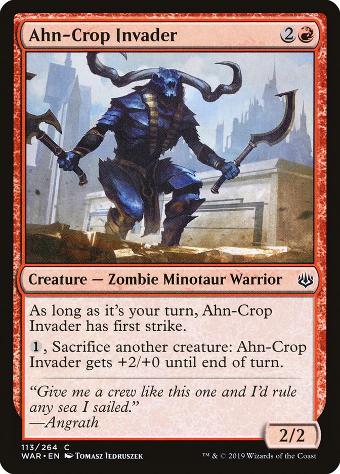 Ahn-Crop Invader [War of the Spark] - Magic: The Gathering - Card Brawlers | Quebec | Canada |