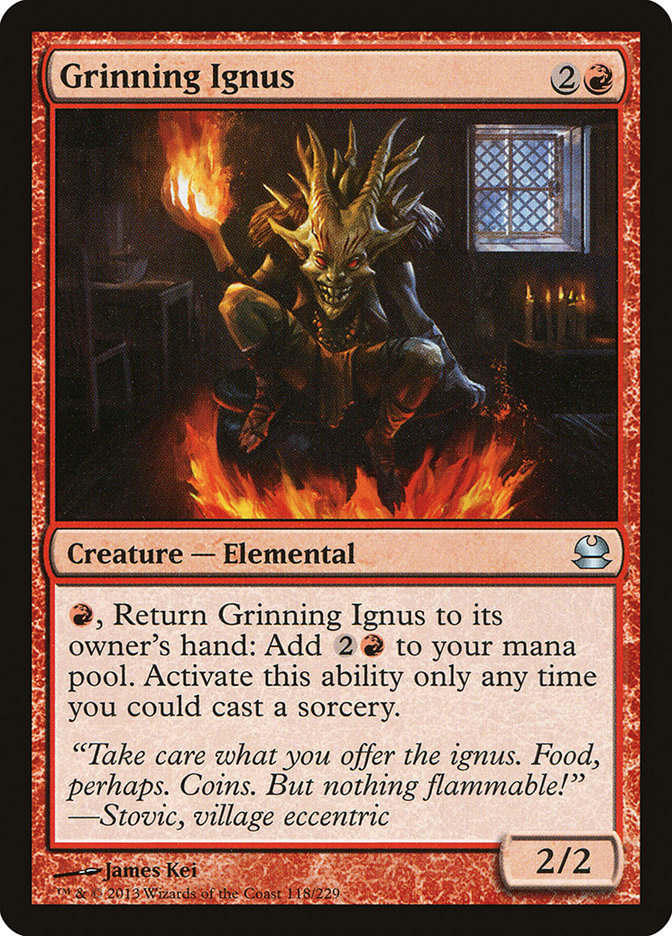 Grinning Ignus [Modern Masters] - Magic: The Gathering - Card Brawlers | Quebec | Canada |