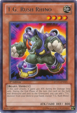 T.G. Rush Rhino [EXVC-EN021] Rare - Yu-Gi-Oh! - Card Brawlers | Quebec | Canada |