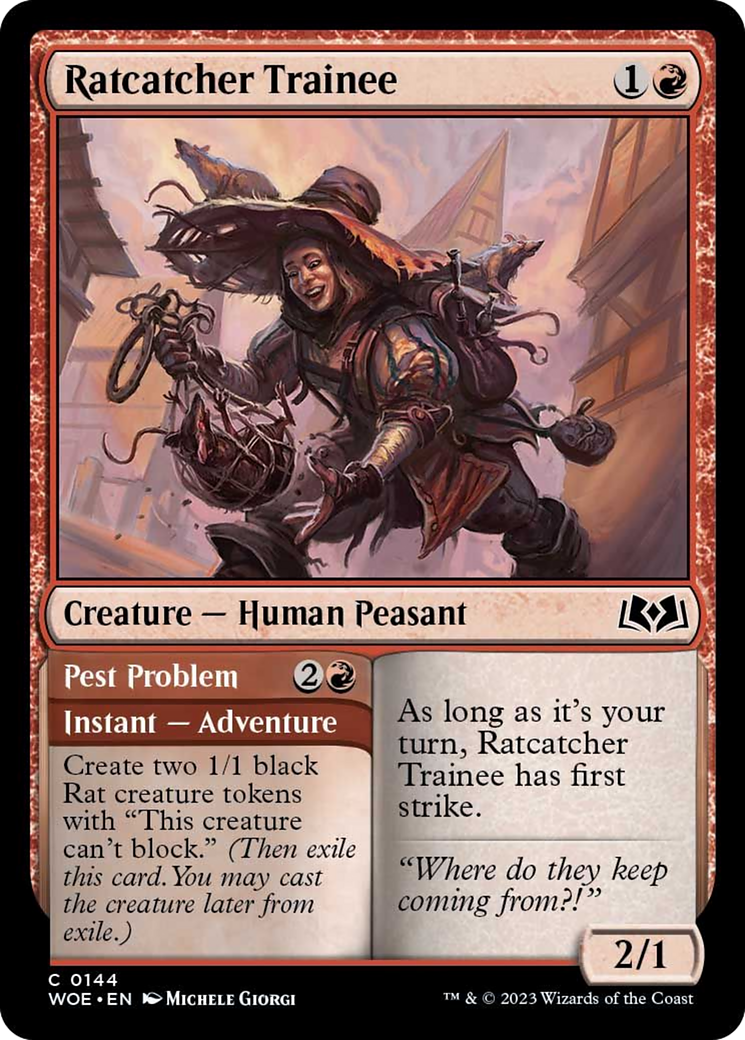 Ratcatcher Trainee // Pest Problem [Wilds of Eldraine] - Magic: The Gathering - Card Brawlers | Quebec | Canada |