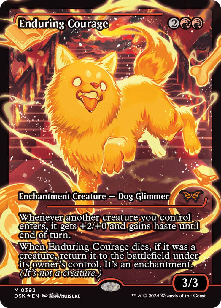 Enduring Courage (Japan Showcase) [Duskmourn: House of Horror] - Magic: The Gathering - Card Brawlers | Quebec | Canada |