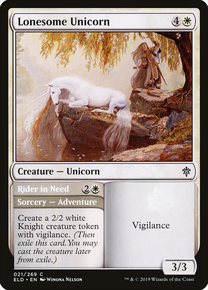 Lonesome Unicorn // Rider in Need [Throne of Eldraine] - Magic: The Gathering - Card Brawlers | Quebec | Canada |