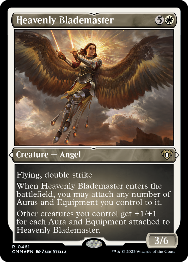 Heavenly Blademaster (Foil Etched) [Commander Masters] - Magic: The Gathering - Card Brawlers | Quebec | Canada |