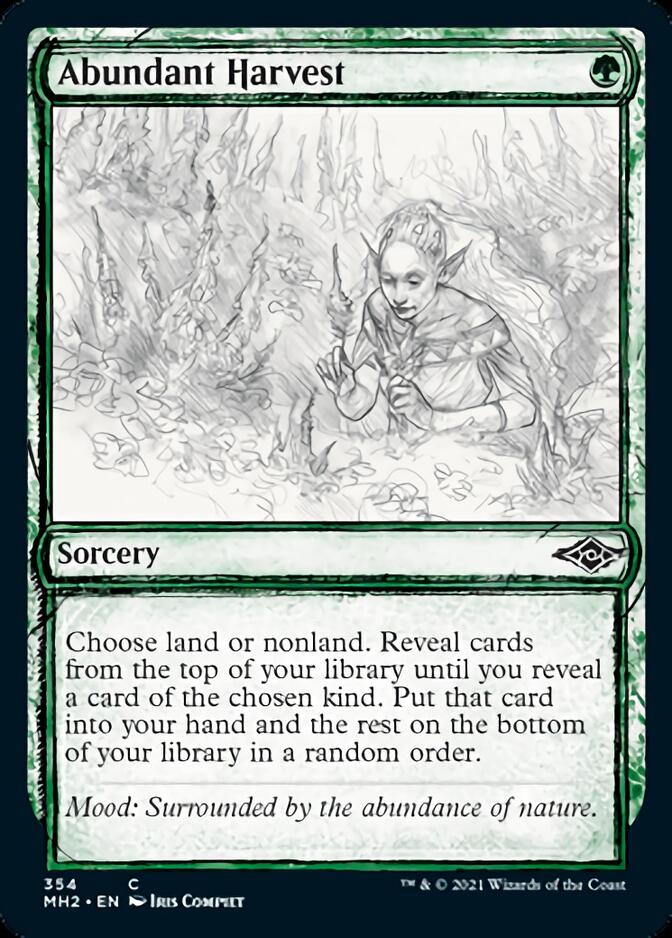 Abundant Harvest (Sketch) [Modern Horizons 2] - Magic: The Gathering - Card Brawlers | Quebec | Canada |