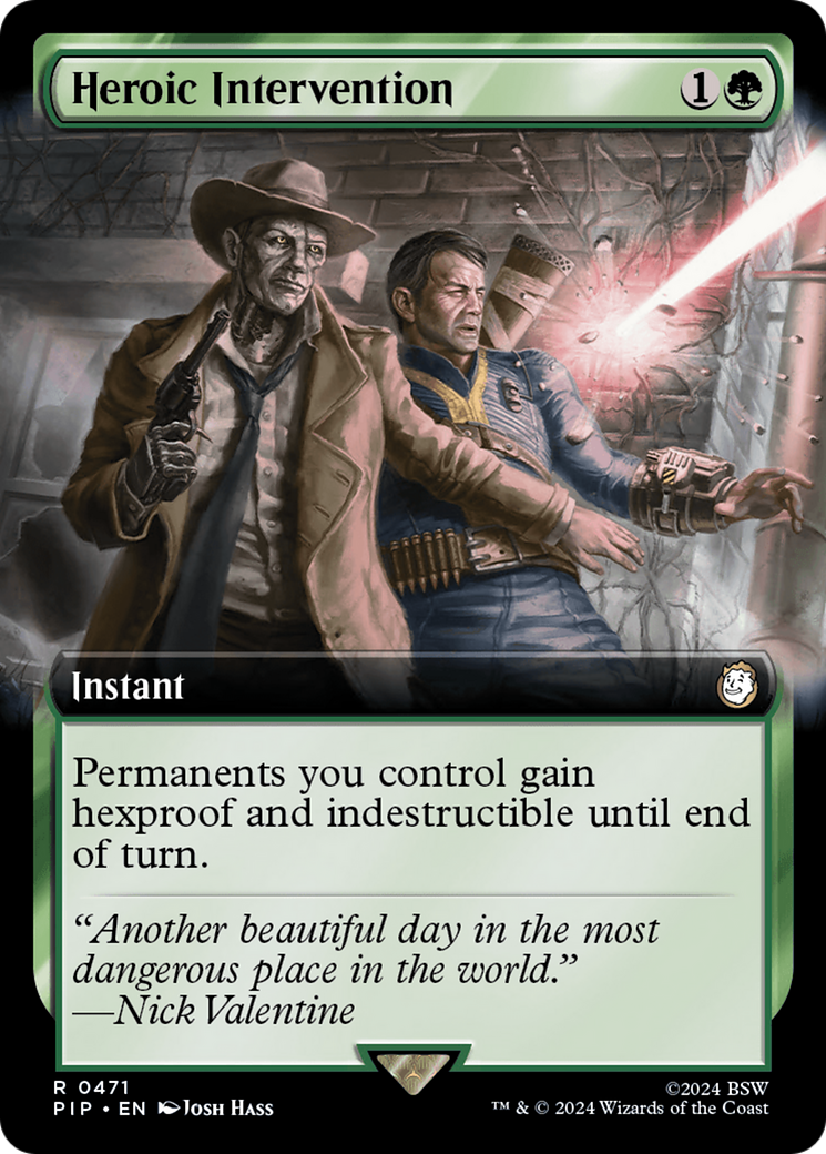 Heroic Intervention (Extended Art) [Fallout] - Magic: The Gathering - Card Brawlers | Quebec | Canada |