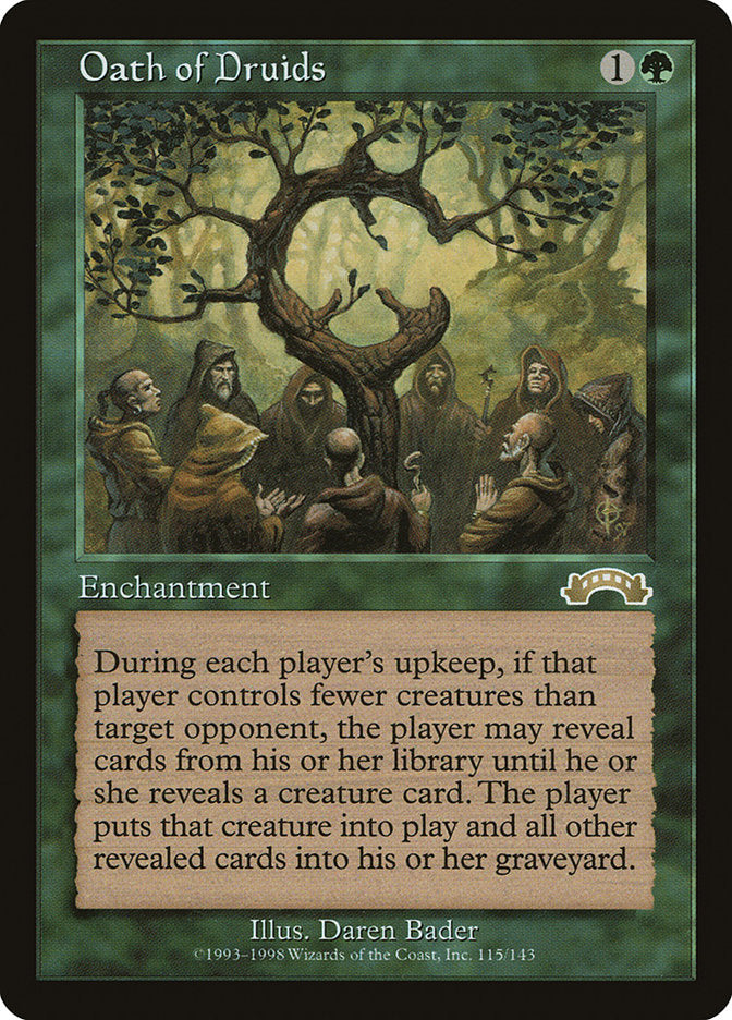 Oath of Druids [Exodus] - Magic: The Gathering - Card Brawlers | Quebec | Canada |
