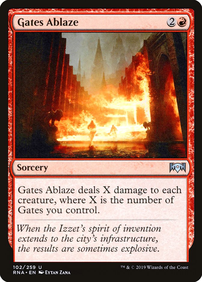 Gates Ablaze [Ravnica Allegiance] - Magic: The Gathering - Card Brawlers | Quebec | Canada |
