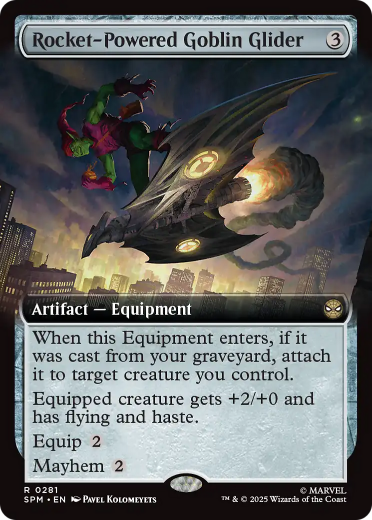Rocket-Powered Goblin Glider (Extended Art) [Marvel's Spider-Man] - Magic: The Gathering - Card Brawlers | Quebec | Canada |