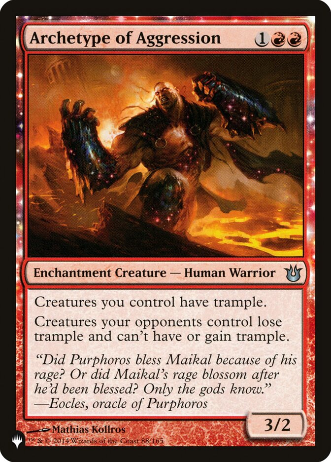 Archetype of Aggression [The List] - Magic: The Gathering - Card Brawlers | Quebec | Canada |